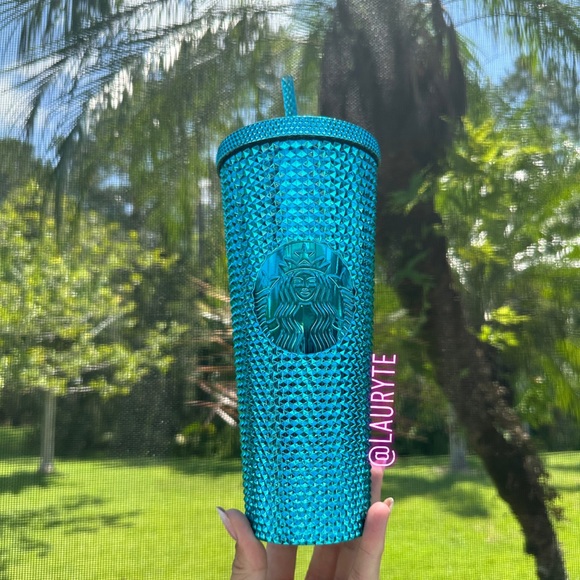 Starbucks Other - Starbucks 2023 Summer Blue Chrome Splash Studded Venti Tumbler